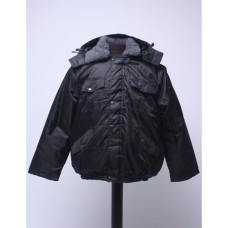 Куртка мужская "Охрана" зимняя, черная (с капюшоном)