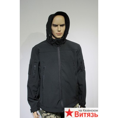 Куртка софтшелл черный цвет